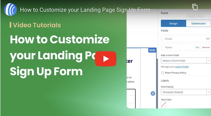 How to Customize your Landing Page Sign Up Form - John Chow dot Com